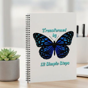 Transformed by 12 Simple Steps, AA, NA, Al-Anon  Notebook