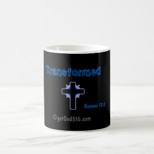 Transformed gotGod316.com Romans 12:2 Magic Mug