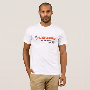 Transformer T-shirt Texte rouge jaune
