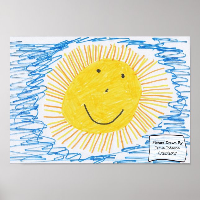 Transformez l'art de l'enfant en affiche ! (Devant)