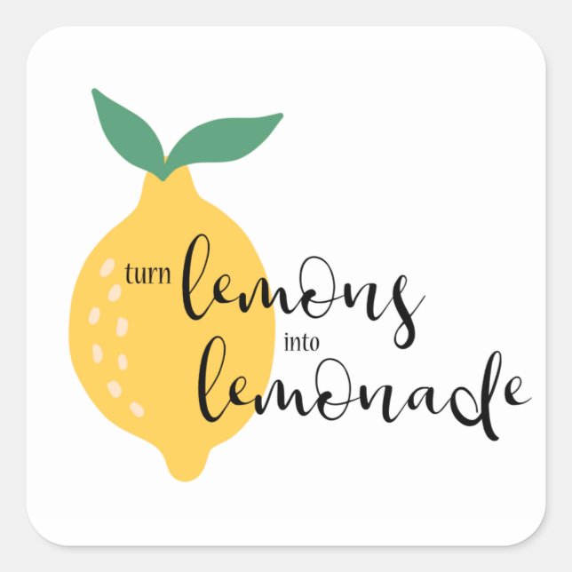 Transformez les citrons en Stickers Lemonade (Devant)