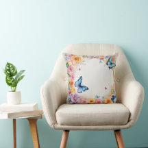 "Transformez votre espace : Beau coussin papillon