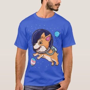 Transgender Corgi In Space Trans Pride 1336 T-Shirt