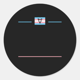 Transgender Day Of Remembrance Trans Lgbtq Queer N Classic Round Sticker