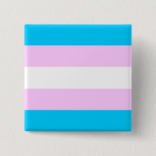 Transgender flag 2 inch square button