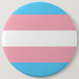 Transgender Flag 6 Inch Round Button