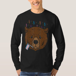 Transgender Flag Bear Trans Pride Transsexual Lgbt T-Shirt