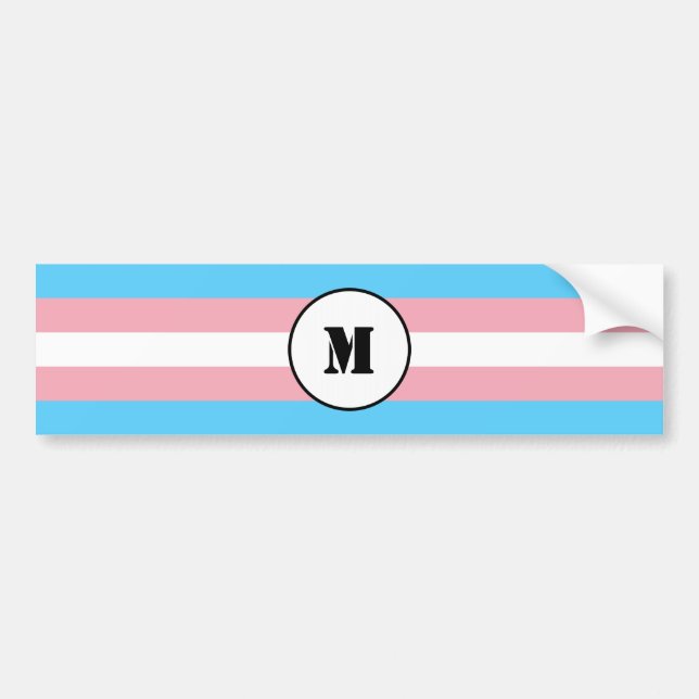 Transgender flag Bumper Sticker (Front)