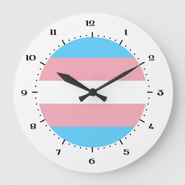 Transgender flag clocks (Front)