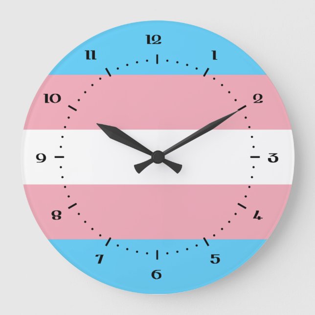 Transgender flag clocks (Front)