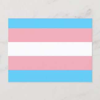 Transgender Flag Holiday Postcard