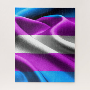 Transgender Flag Jigsaw Puzzle
