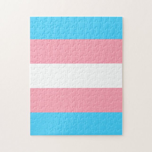 Transgender Flag Jigsaw Puzzle (Vertical)