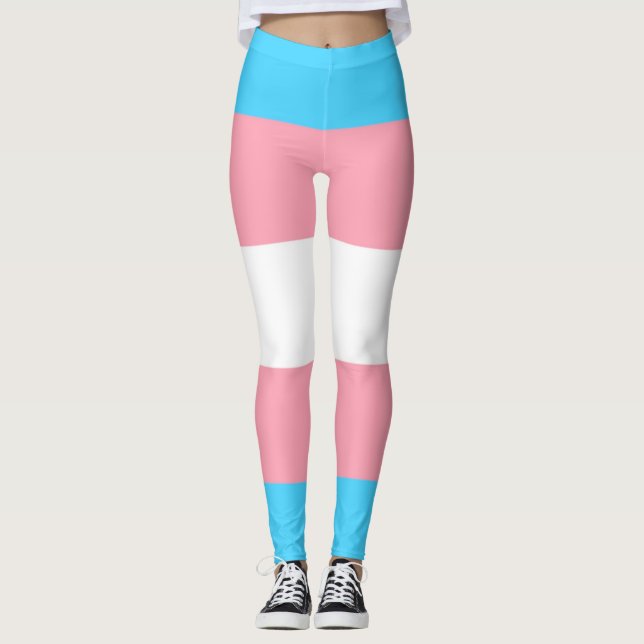 Transgender Flag Leggings (Front)