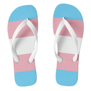 Transgender Flag LGBTQ+ Pride Flip Flops