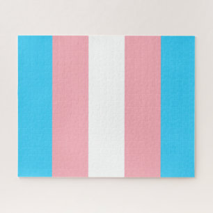 Transgender Flag LGBTQIA+ Flag Jigsaw Puzzle