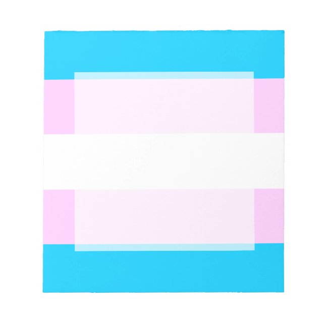 Transgender flag notepad (Front)