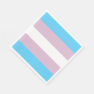 Transgender Flag Paper Napkins (50 Pk)