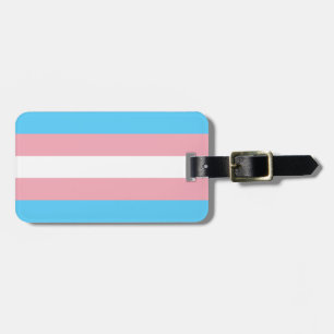 Transgender Flag Personalized Luggage Tag