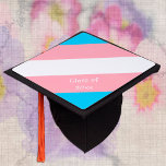 Transgender Flag & Pride community /gender College Graduation Cap Topper<br><div class="desc">Graduation / University Hats: Transgender Flag & Pride community symbol representing transgender individuals and the transgender community. Easily customise year (20xx) and text or leave blank,  if you prefer.</div>