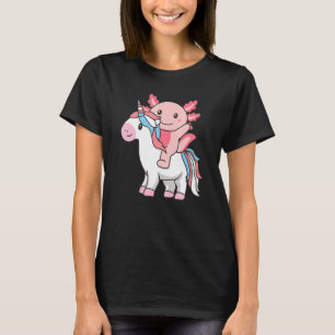 Transgender Flag Pride Lgbtq Axolotl On Unicorn Pr T-Shirt