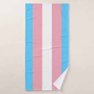 Transgender flag trans pride LGBT symbol gay homos Bath Towel