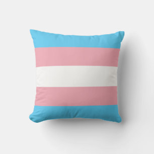 Transgender flag trans pride LGBT symbol gay homos Throw Pillow