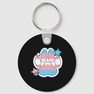 Transgender Furry Paw Lgbtq Month Gay Rights Pride Keychain