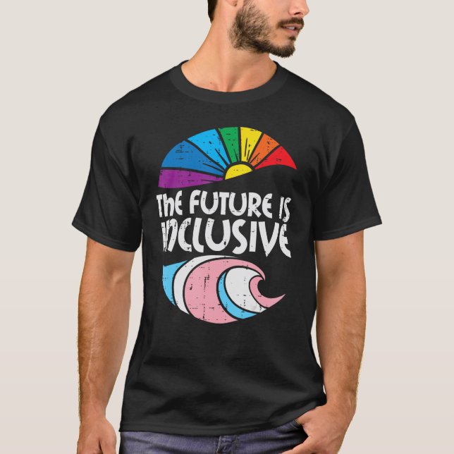 Transgender Future Inclusive Trans Pride Lgbt Men  T-Shirt (Front)