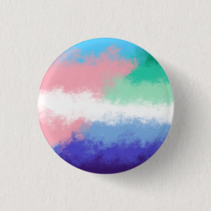 Transgender gay pride flag prin 1 inch round button