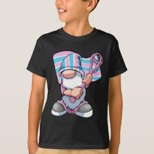 Transgender Lacrosse Player Lgbt-q Gnome Trans Pri T-Shirt