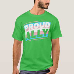 Transgender LGBT Proud Ally Trans Pride Flag T-Shirt