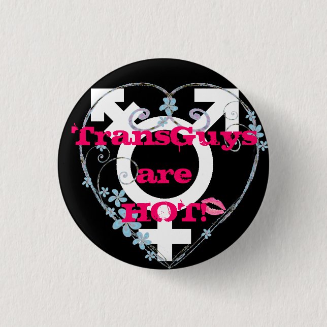 Transgender Love FTM 1 Inch Round Button (Front)