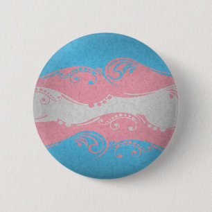 Transgender Ornamental Flag 2 Inch Round Button