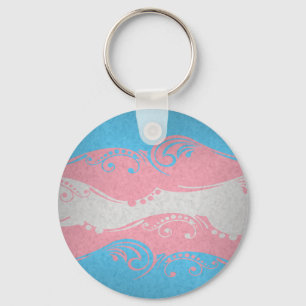 Transgender Ornamental Flag Keychain