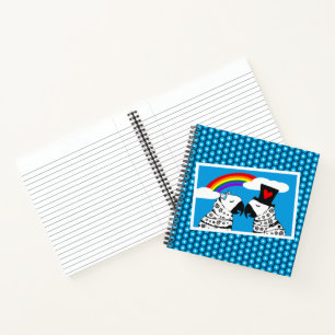 Transgender Parrot Girl with Boyfriend Notebook