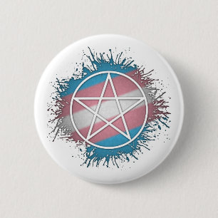 Transgender Pentacle 2 Inch Round Button