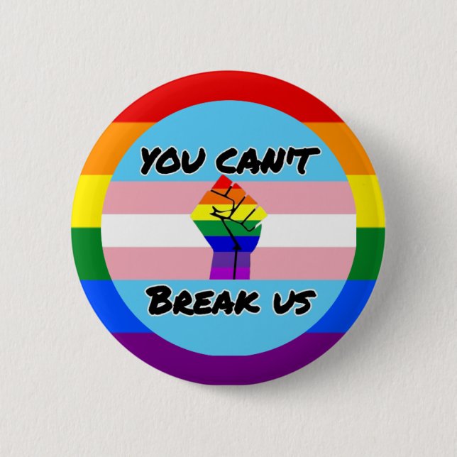 Transgender power 2 inch round button (Front)