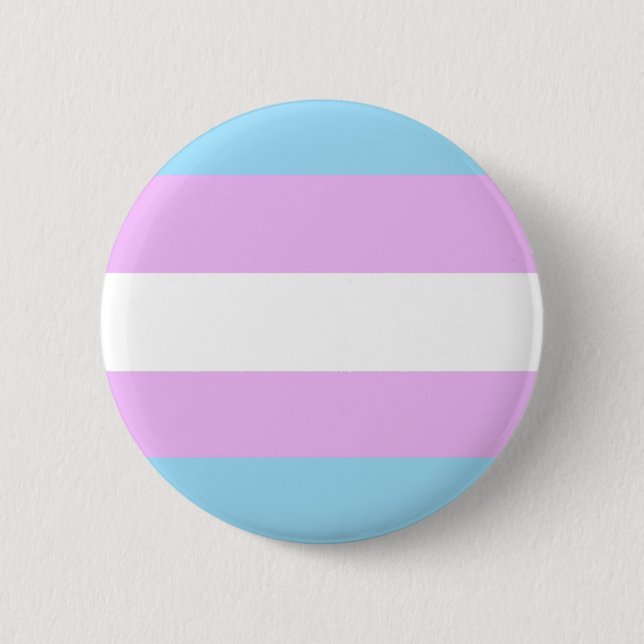 Transgender pride 2 inch round button (Front)