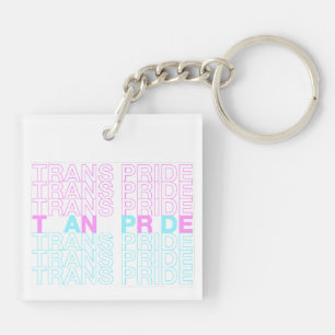 Transgender Pride Acrylic Keychain