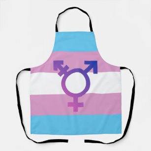 Transgender Pride and Symbol Apron