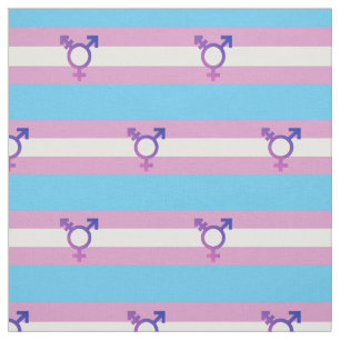 Transgender Pride and Symbol Fabric