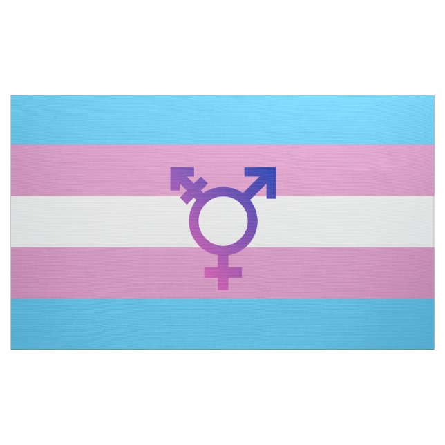 Transgender Pride and Symbol Fabric (Yard)