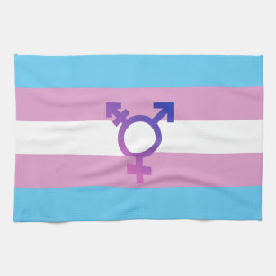 Transgender Pride and Symbol Kitchen Towel