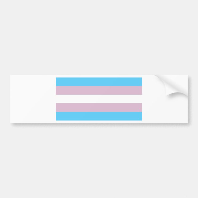 Transgender Pride Bumper Sticker (Front)