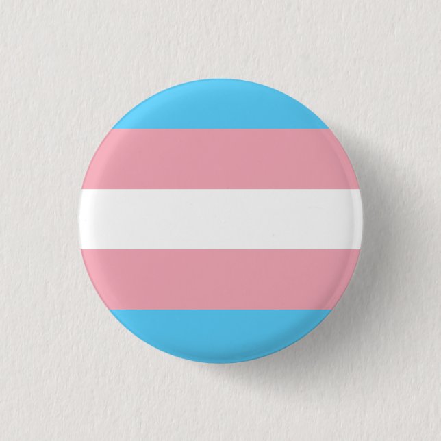 Transgender Pride Button/Pin 1 Inch Round Button (Front)