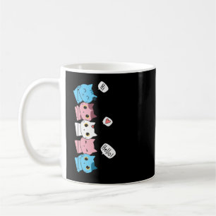 Transgender Pride Cat LGBT Trans Flag Cute Cats Coffee Mug
