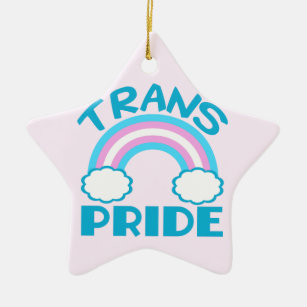 Transgender Pride Ceramic Ornament
