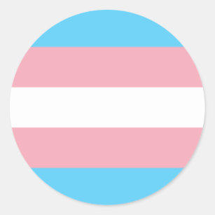 Transgender Pride Circle Sticker