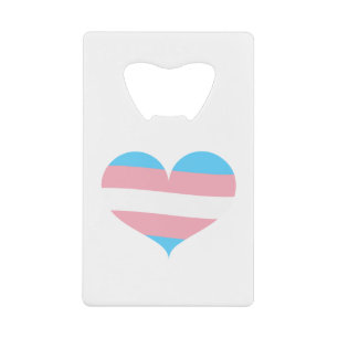 Transgender Pride Credit Card Bottle Opener